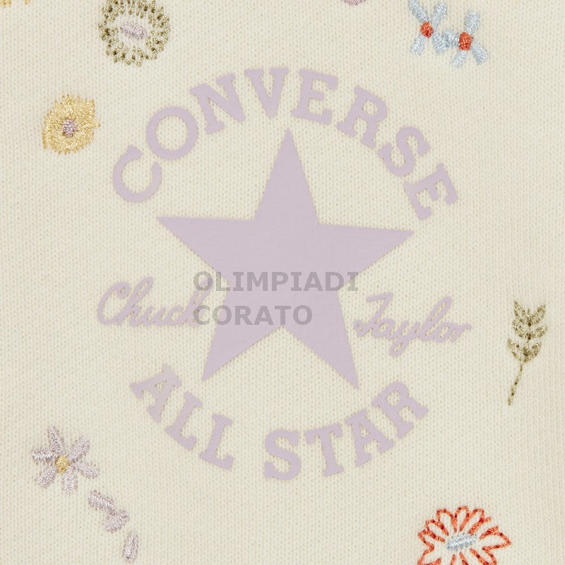 FELPA CROP FLORAL MINIMAL CONVERSE W