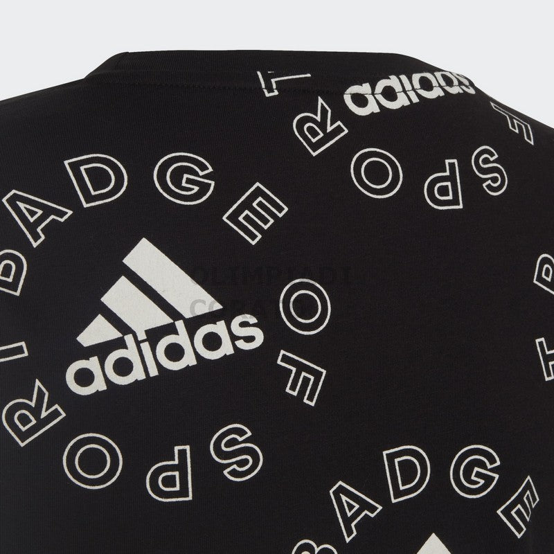 T SHIRT MULTI LOGO ADIDAS JR