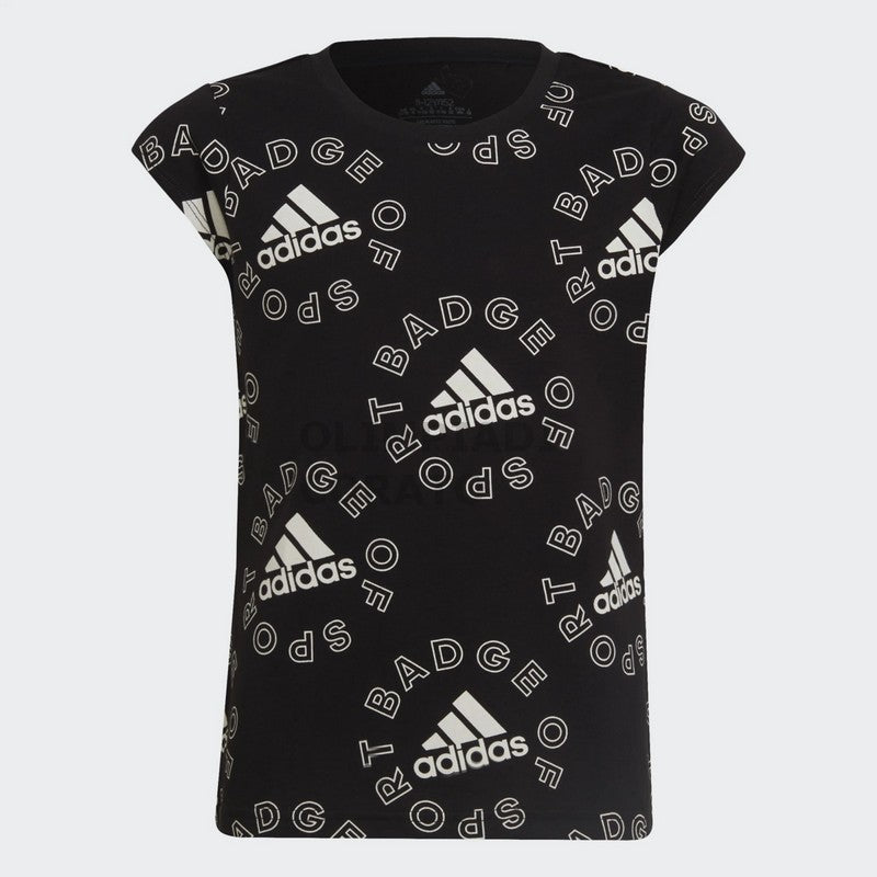 T SHIRT MULTI LOGO ADIDAS JR