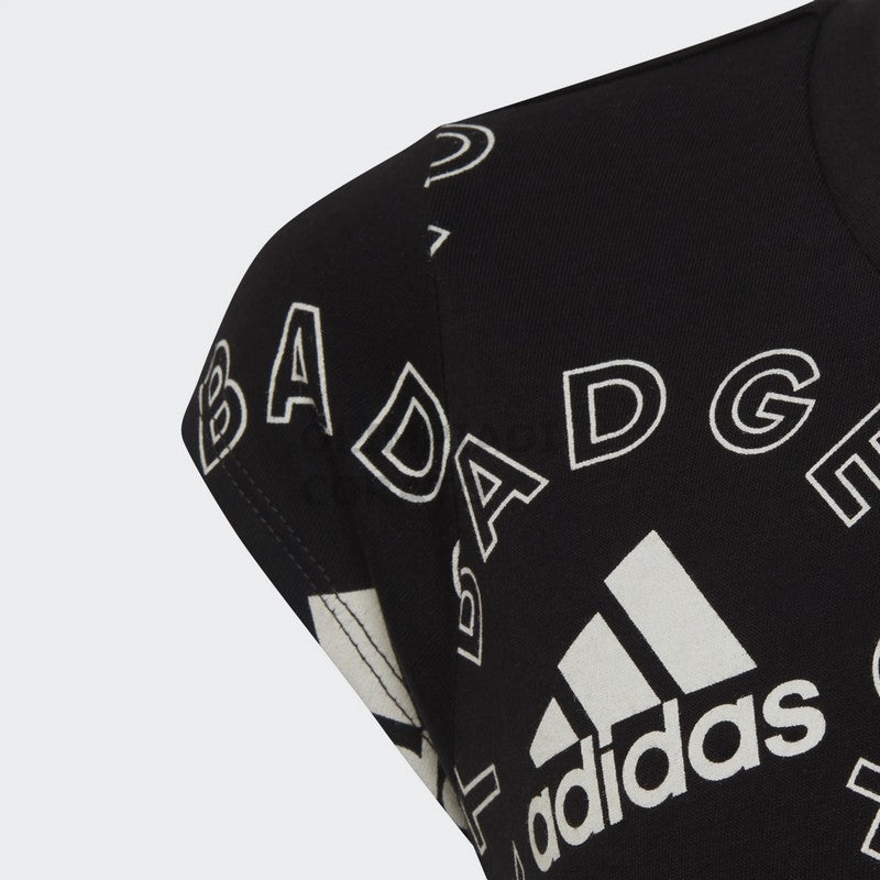 T SHIRT MULTI LOGO ADIDAS JR