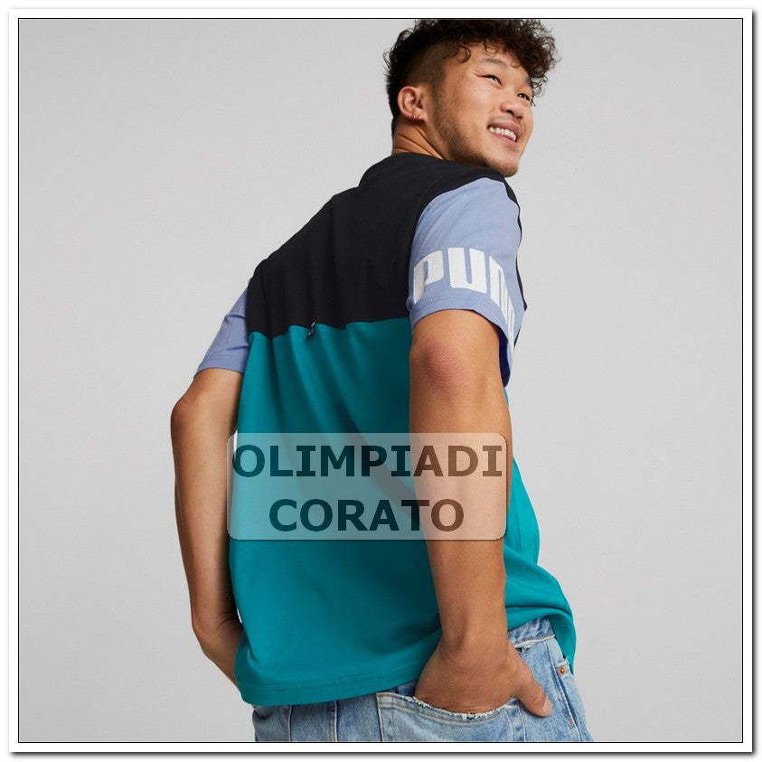T SHIRTCOLORBLOCK UOMO PUMA