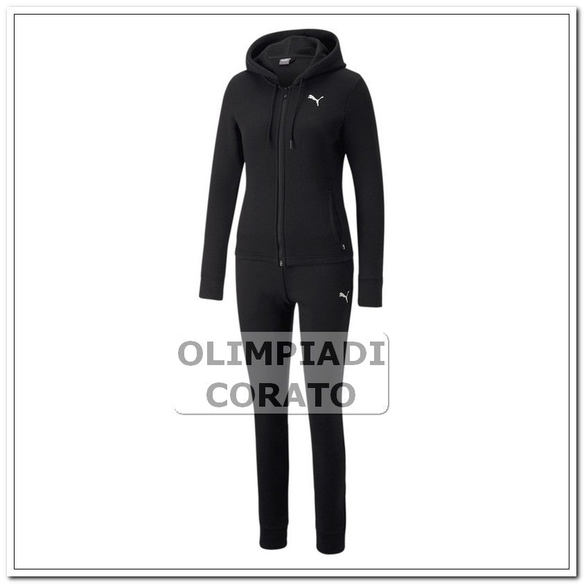 TUTA DA DONNA CAPPUCCIO NERO PUMA