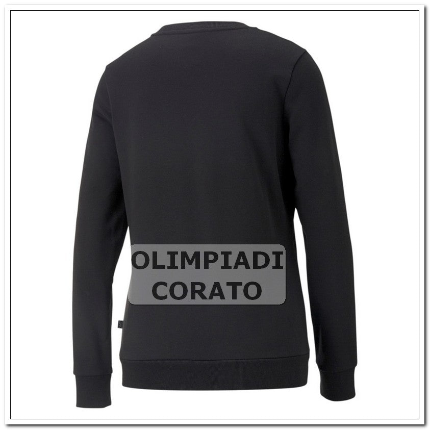 FELPA CREW NERO PUMA DONNA