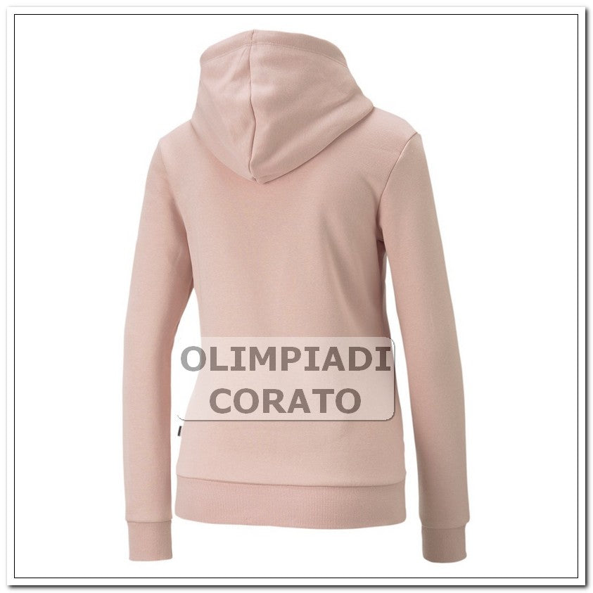 FELPA CAPPUCCIO ROSA PUMA DONNA