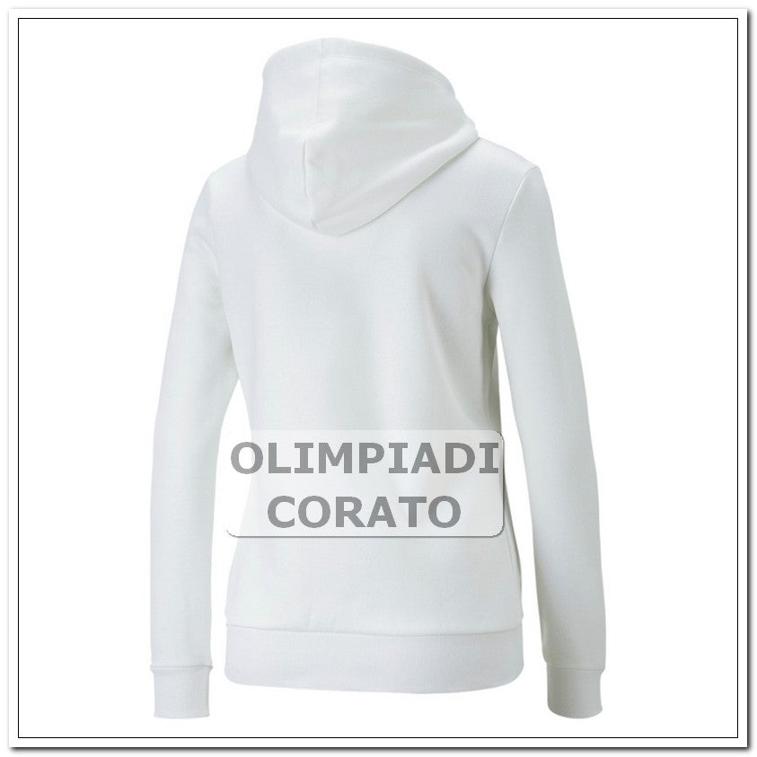FELPA CAPPUCCIO PUMA BIANCA DONNA