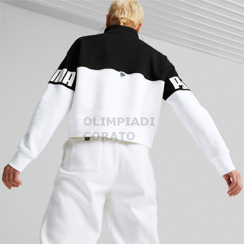 FELPA POWER COLORBLOCK HALF-PLACKET PUMA W
