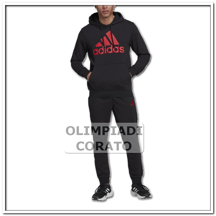 TUTA ADIDAS CAPPUCCIO NERO