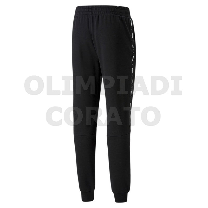 PANTALONE IN FELPA PUMA NERO BANDA