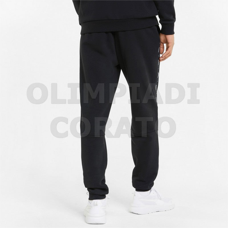 PANTALONE IN FELPA PUMA NERO BANDA