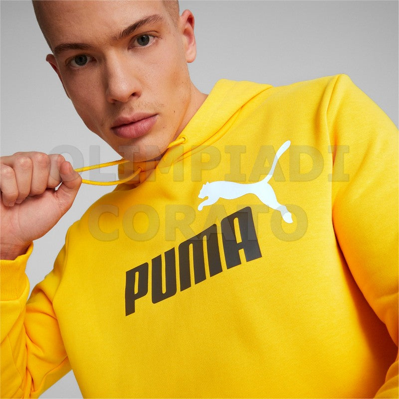 FELPA CAPPUCCIO UOMO PUMA GIALLO