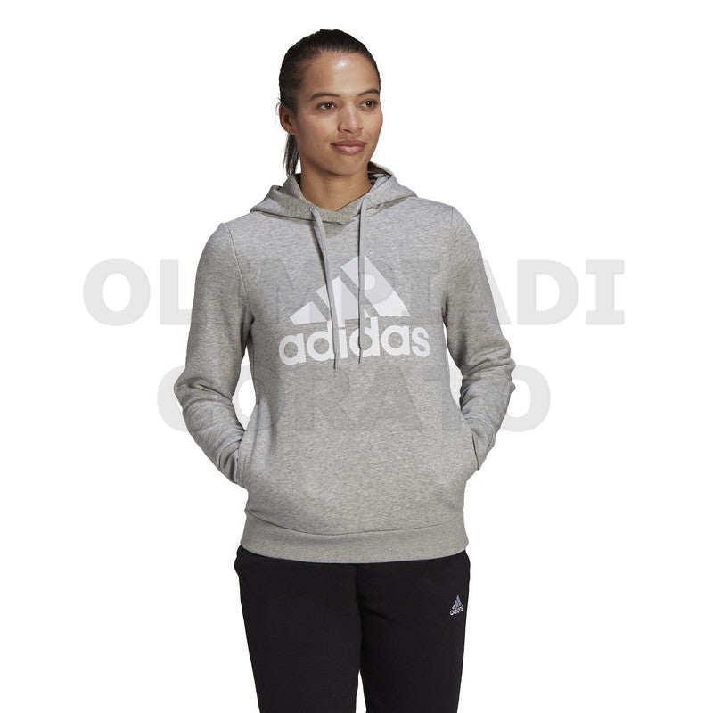 FELPA CAPPUCCIO DONNA ADIDAS GRIGIO