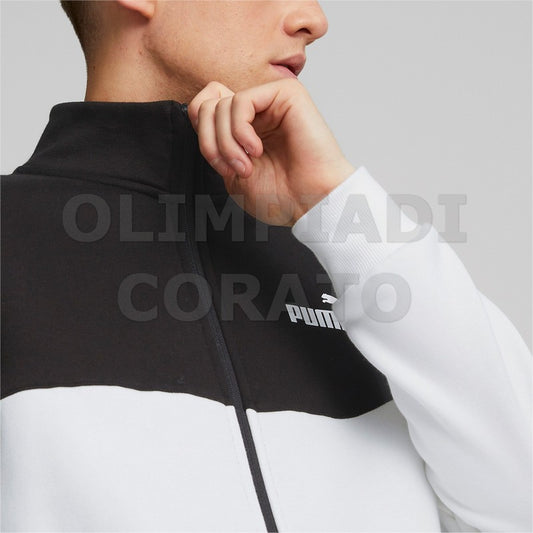 TUTA COLORBLOCK PUMA NERO BIANCO