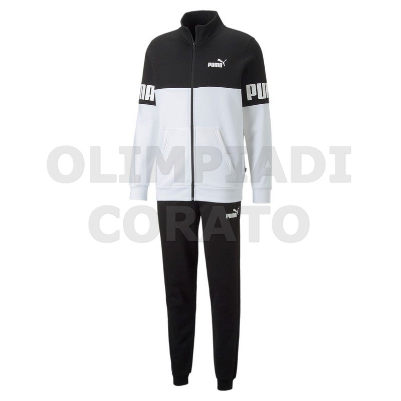 TUTA COLORBLOCK PUMA NERO BIANCO