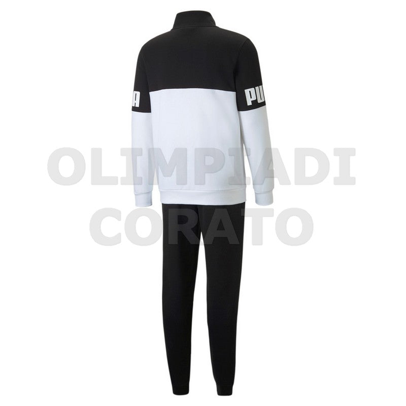 TUTA COLORBLOCK PUMA NERO BIANCO