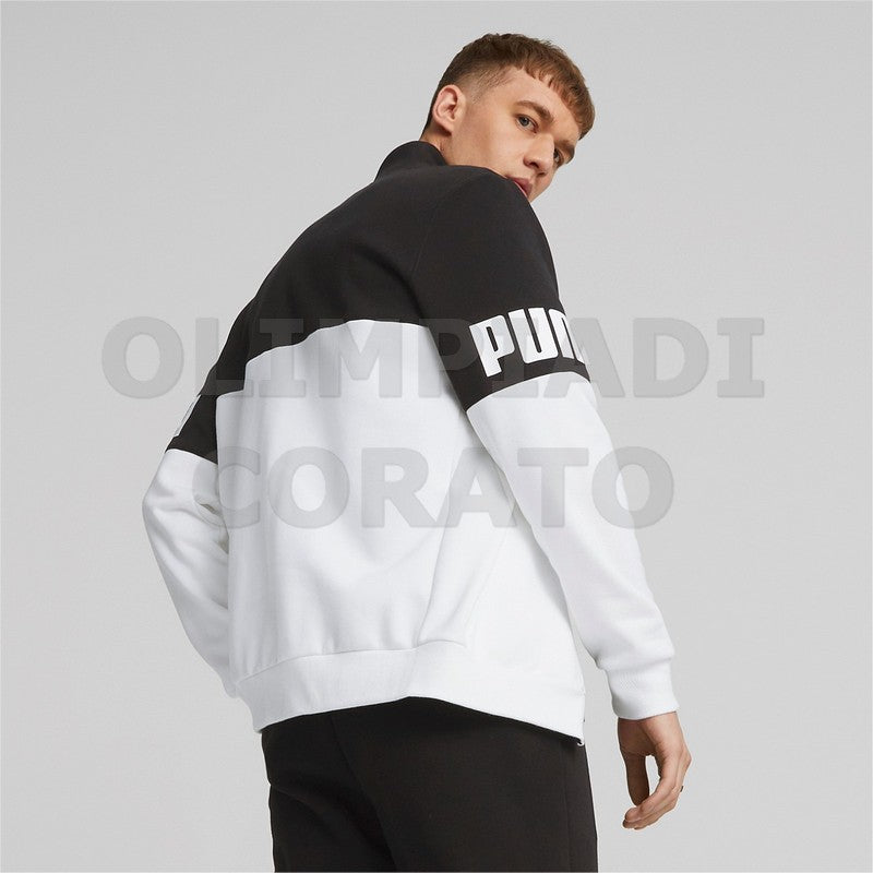 TUTA COLORBLOCK PUMA NERO BIANCO