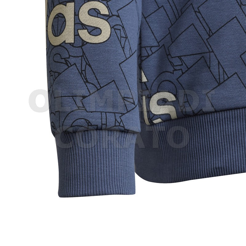 FELPA COTONE FRANCH TERRY JR ADIDAS