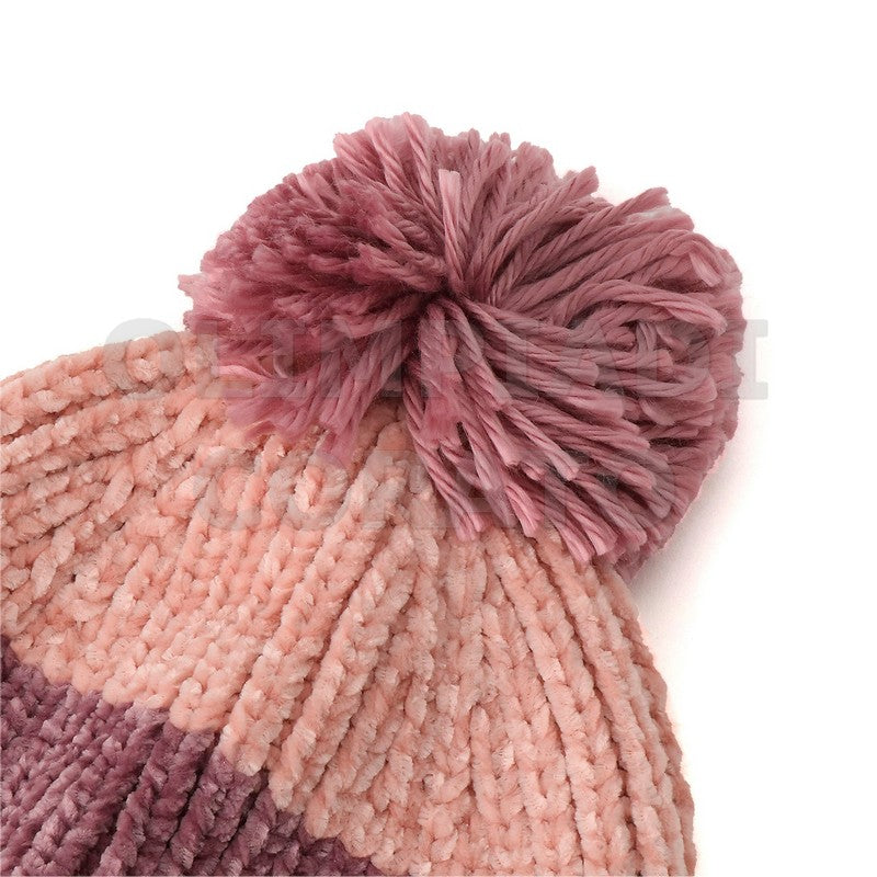CAPPELLO LANA PUMA ROSA PON PON