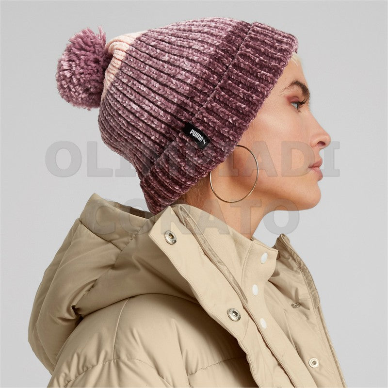 CAPPELLO LANA PUMA ROSA PON PON