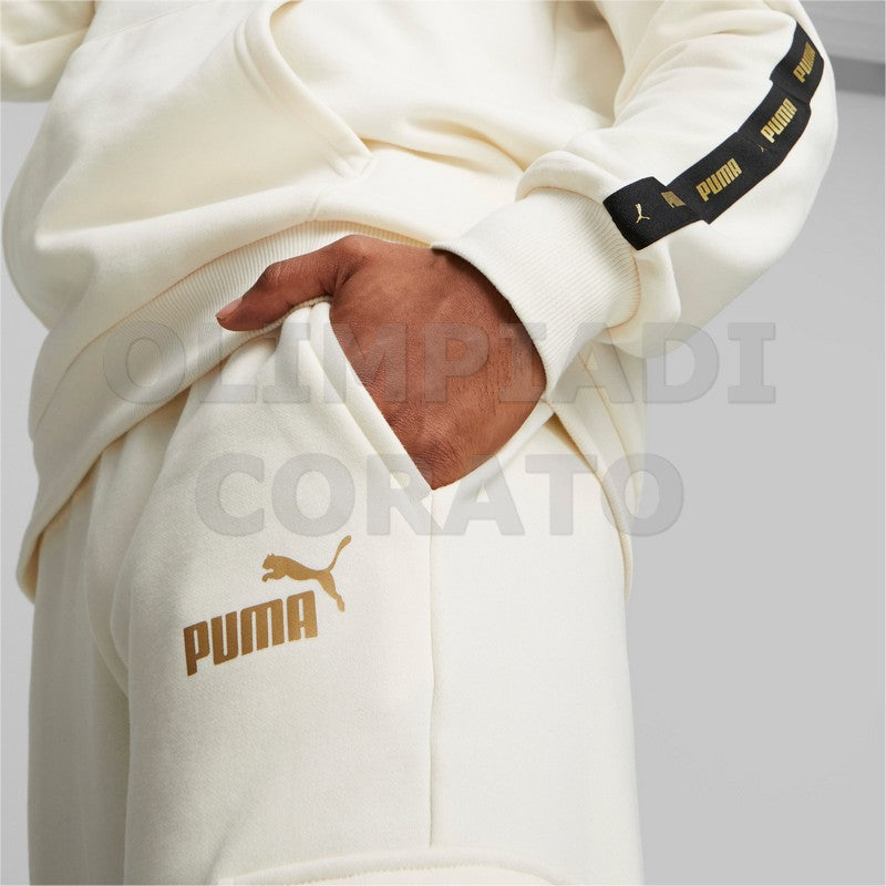 PANTALONE CARGO ESS TAPE GOLDEN BIANCO PUMA