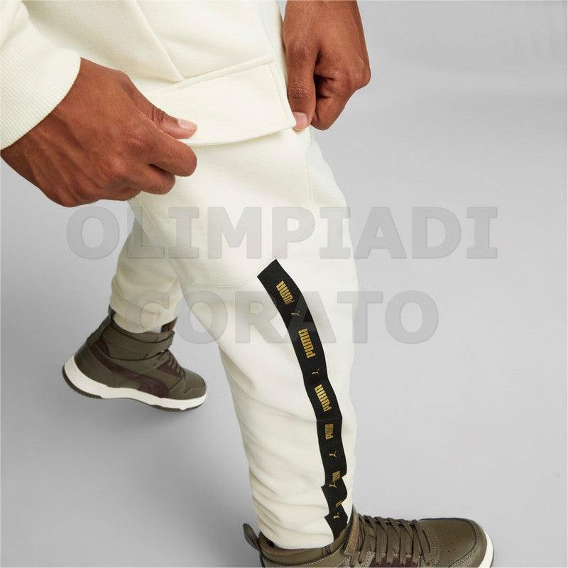 PANTALONE CARGO ESS TAPE GOLDEN BIANCO PUMA