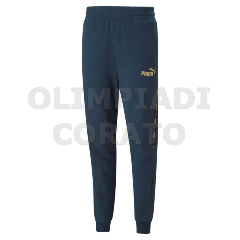 PANTALONE ESS TAPE GOLDEN PUMA BLU