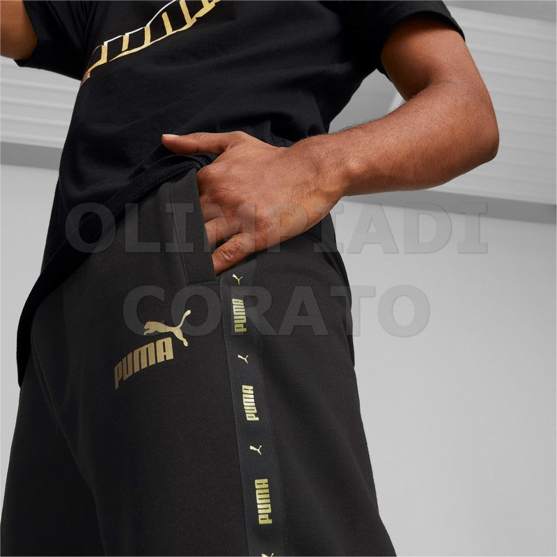 PANTALONE ESS TAPE GOLDEN PUMA NERO