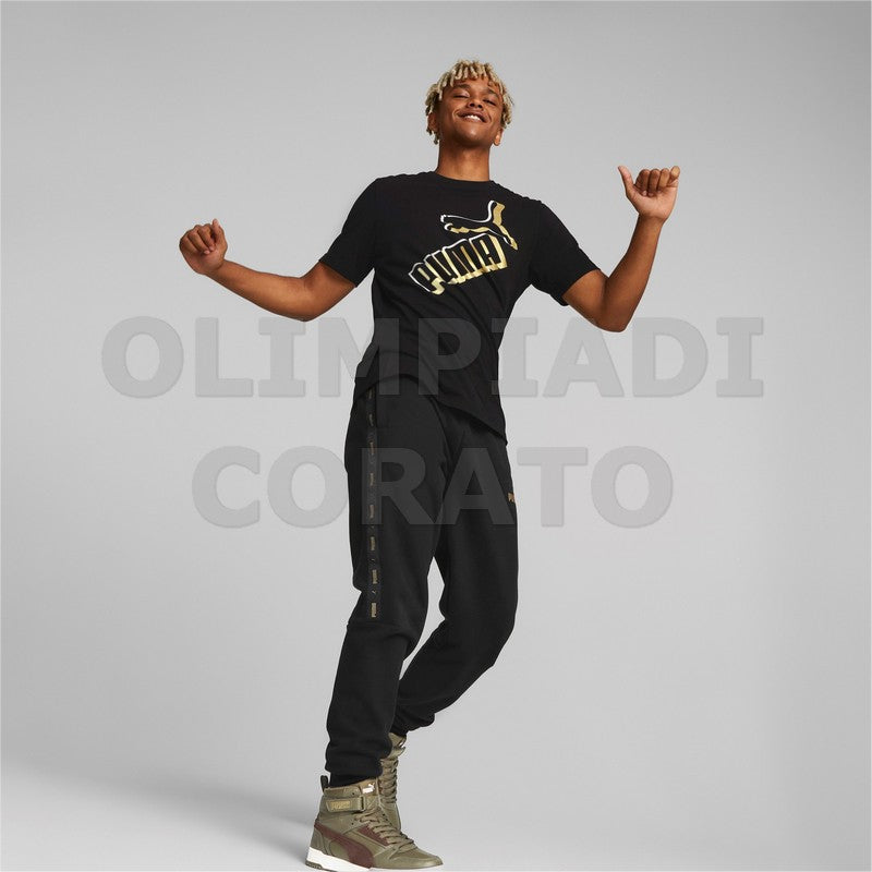 PANTALONE ESS TAPE GOLDEN PUMA NERO