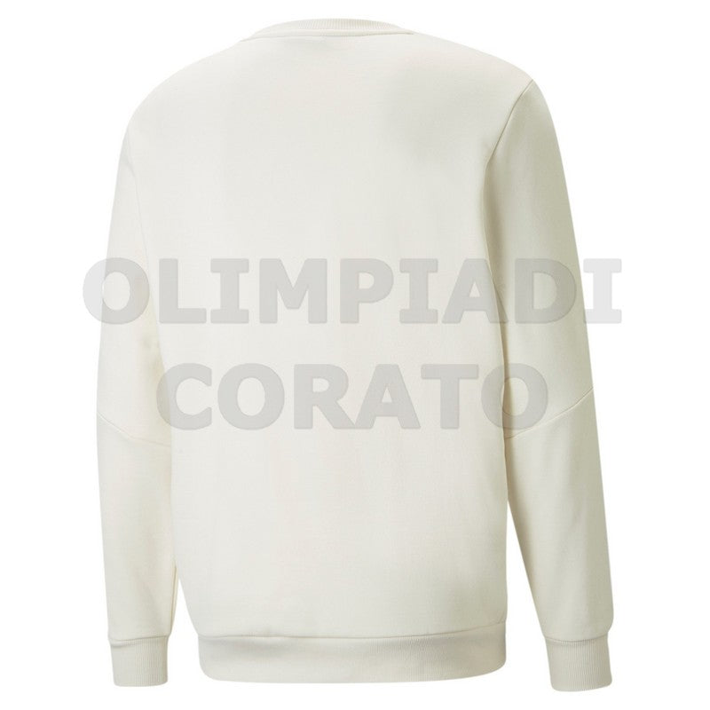 FELPA CREW ESS TAPE GOLDEN PUMA BIANCO