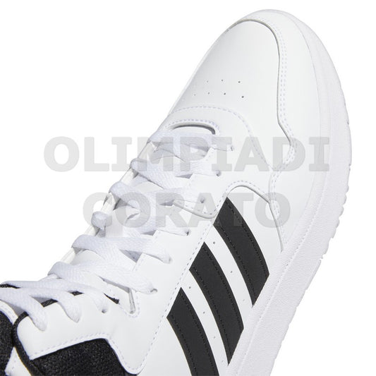 ADIDAS HOOPS 3.0 MID BIANCO NERO