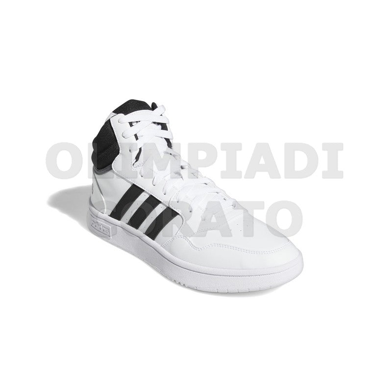 ADIDAS HOOPS 3.0 MID BIANCO NERO