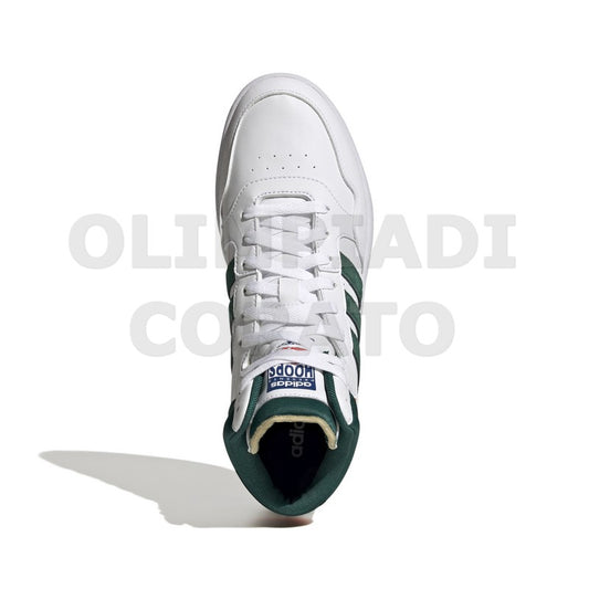 ADIDAS HOOPS 3.0 MID BIANCO VERDE