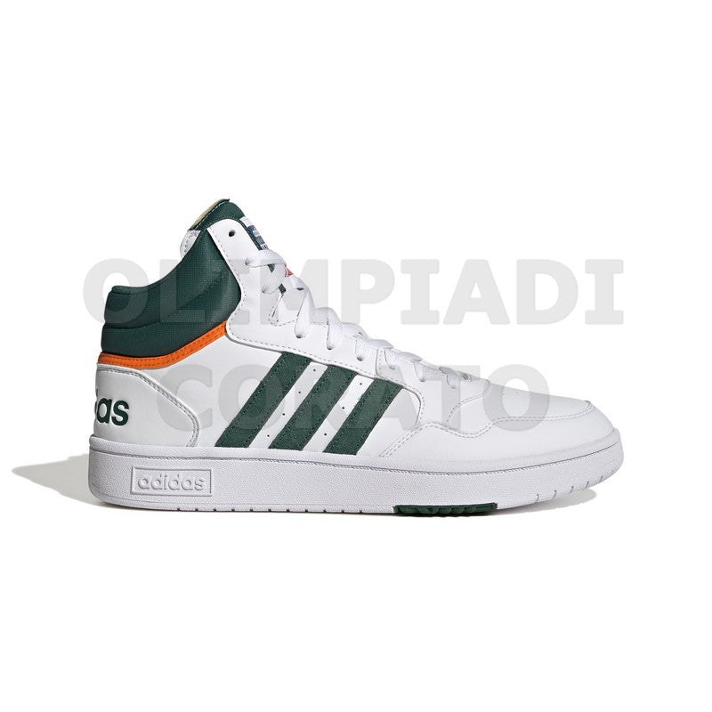 ADIDAS HOOPS 3.0 MID BIANCO VERDE