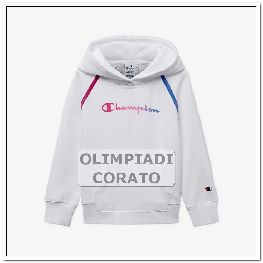 FELPA CAPPUCCIO CHAMPION JR BIANCO G