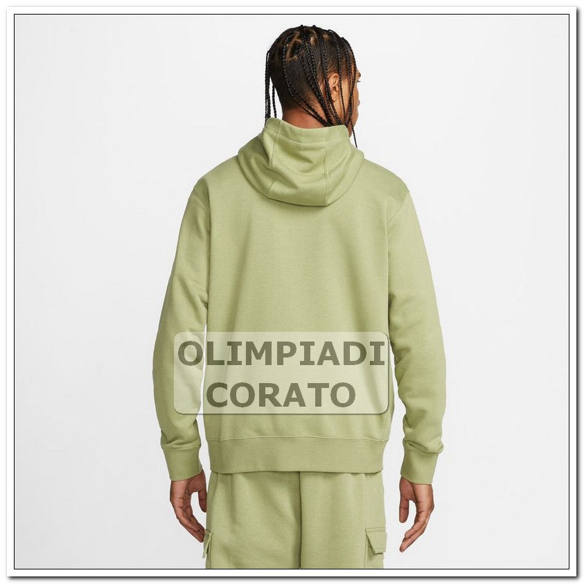 FELPA ZIP E CAPPUCCIO FRANCH TERRY NIKE VERDE