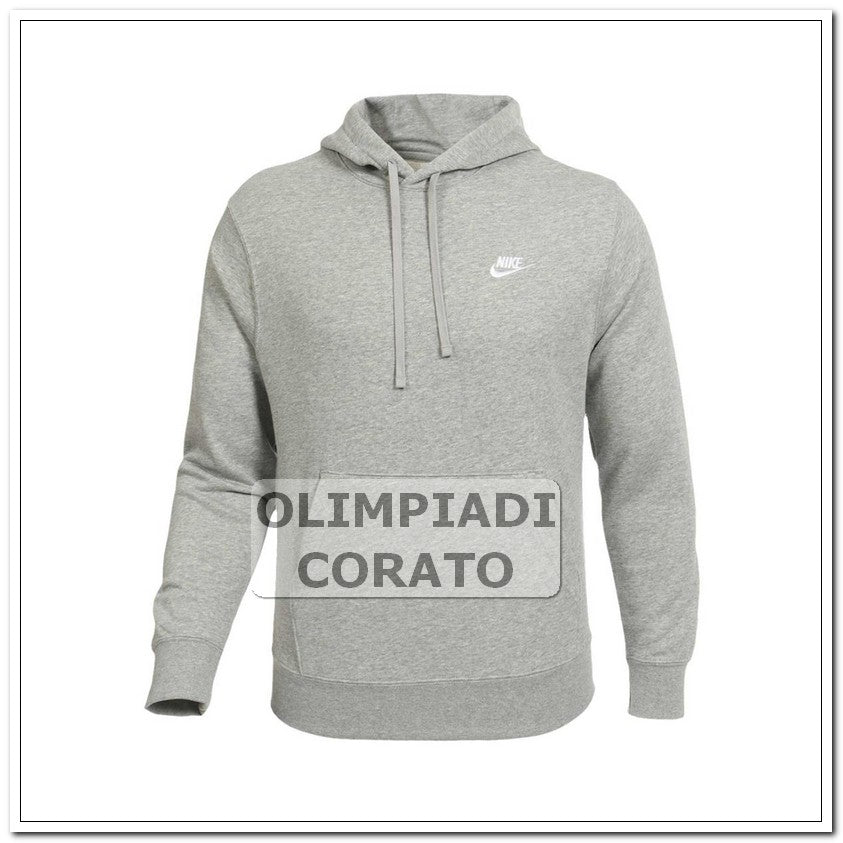 FELPA CON CAPPUCCIO FRENCH TERRY NIKE GRIGIO