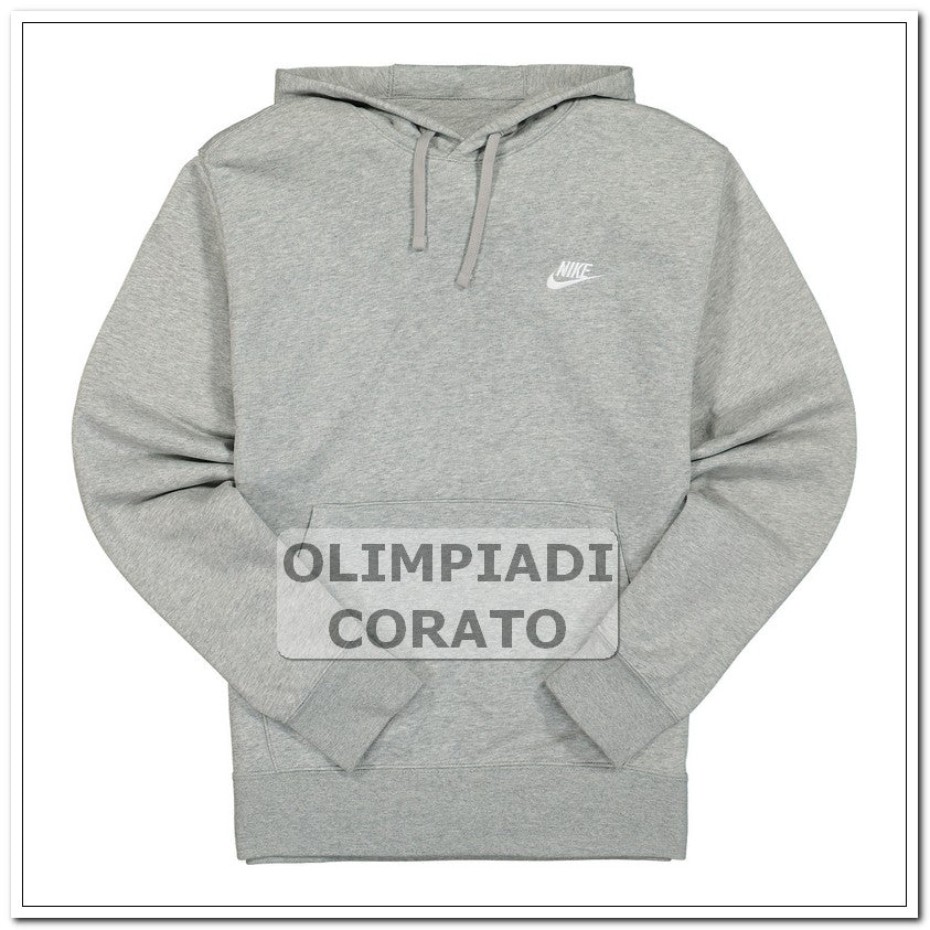 FELPA CON CAPPUCCIO FRENCH TERRY NIKE GRIGIO
