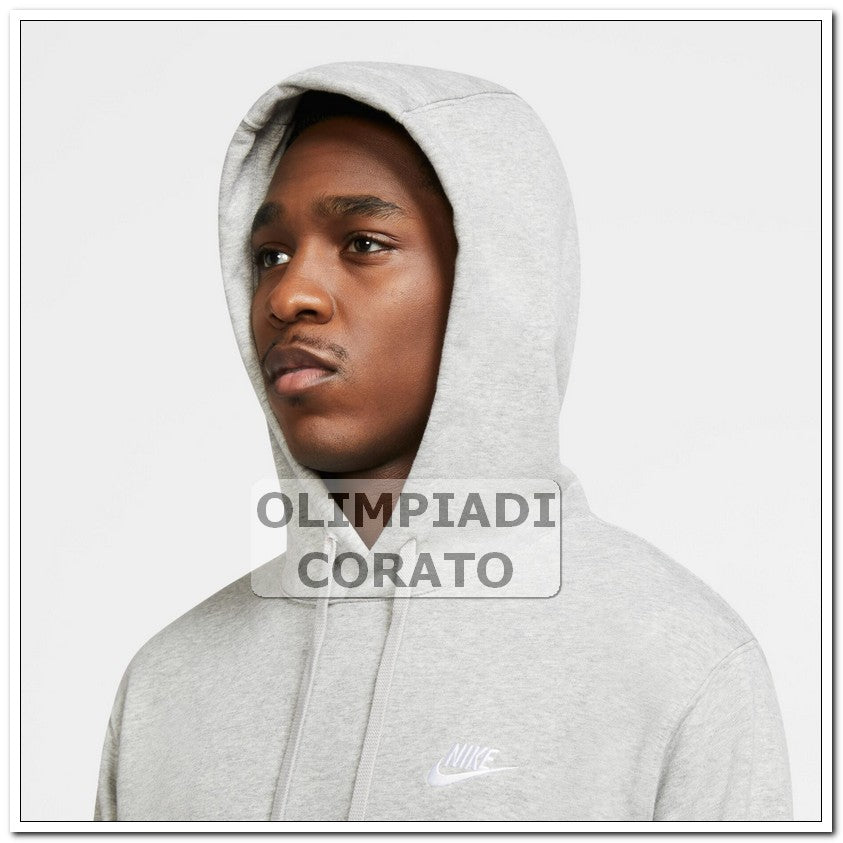 FELPA CON CAPPUCCIO FRENCH TERRY NIKE GRIGIO