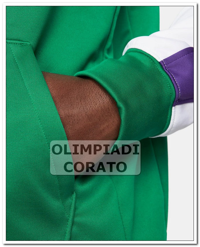 FELPA CON CAPPUCCIO NIKE THERMA-FIT VERDE