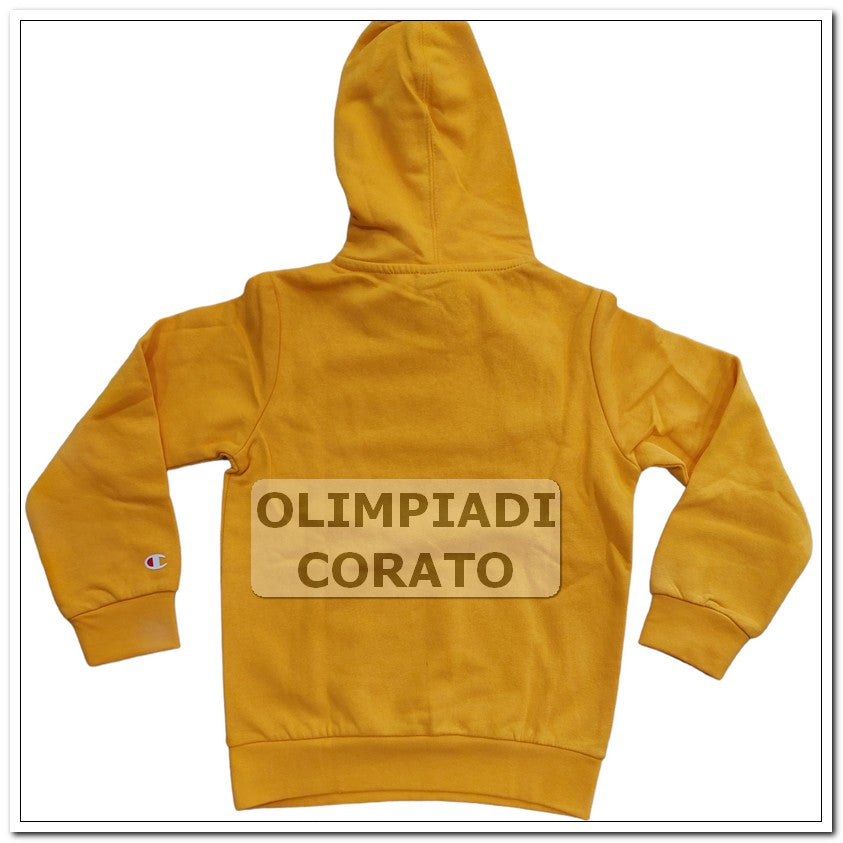 FELPA CON CAPPUCCIO JUNIOR CHAMPION GIALLO