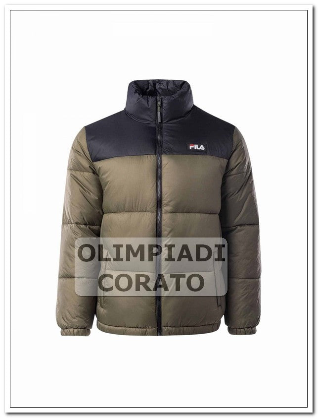 SOLLER PUFF JACKET FILA NERO/VERDONE