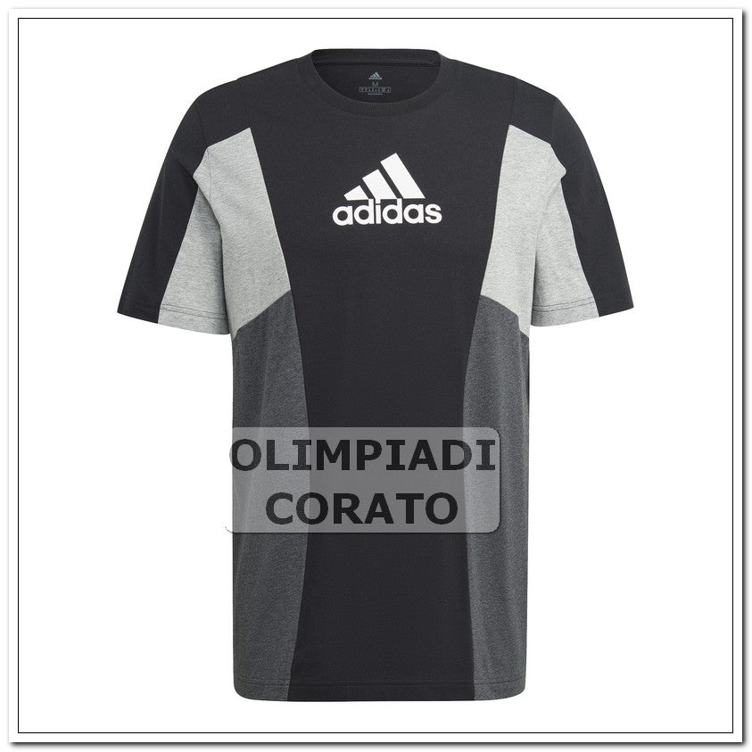 T SHIRT ADIDAS TRICOLOR LE NERO