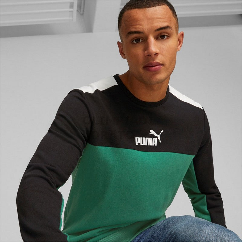 ESS+ BLOCK CREW TR PUMA FELPA GIROCOLLO