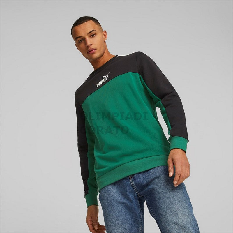 ESS+ BLOCK CREW TR PUMA FELPA GIROCOLLO
