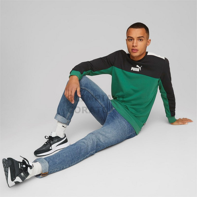 ESS+ BLOCK CREW TR PUMA FELPA GIROCOLLO