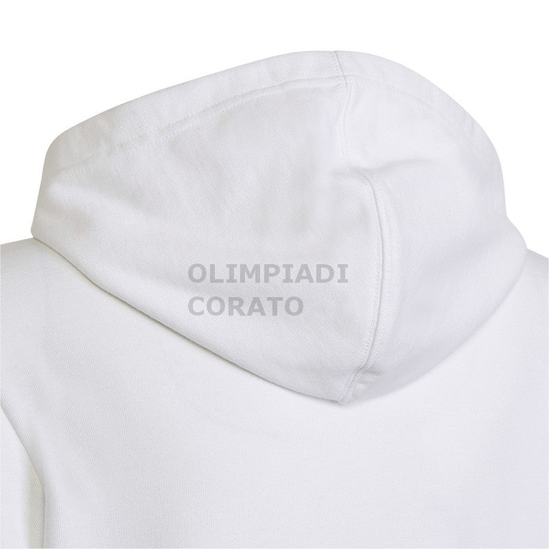 FELPA CAPPUCCIO HOODIE WHITE//ROYBLU ADIDAS HG6826