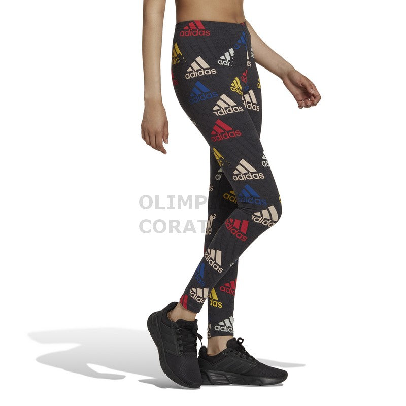 LEGGING CARBON//WHITE ADIDAS