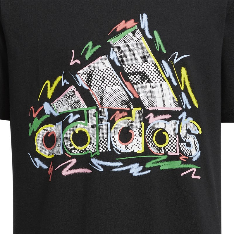 T-SHIRT JUNIOR TEE BLACK ADIDAS