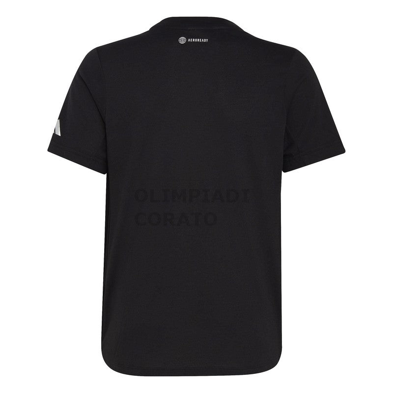 TEE T-SHIRT JUNIOR BLACK/WHITE ADIDAS