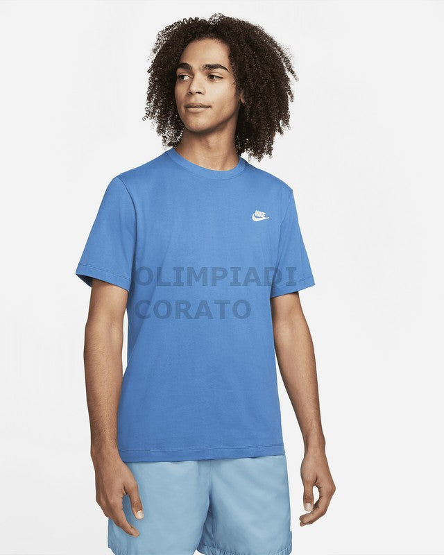 NIKE T-SHIRT TEE DK MARINA BLUE/WHITE