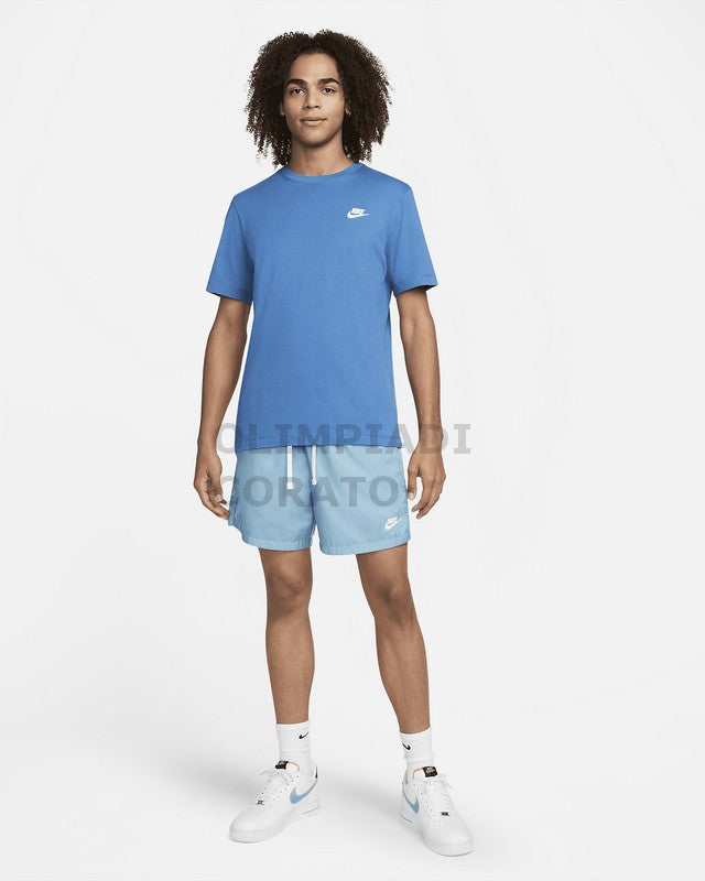 NIKE T-SHIRT TEE DK MARINA BLUE/WHITE